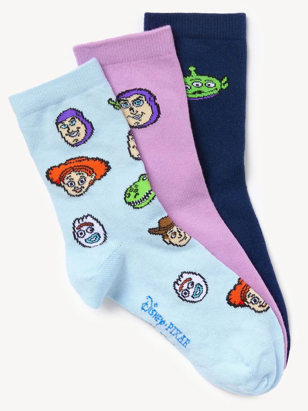 

Marks & Spencer Infant Boys Pack of 3 Toy Story Patterned Ankle Length Socks, Blue