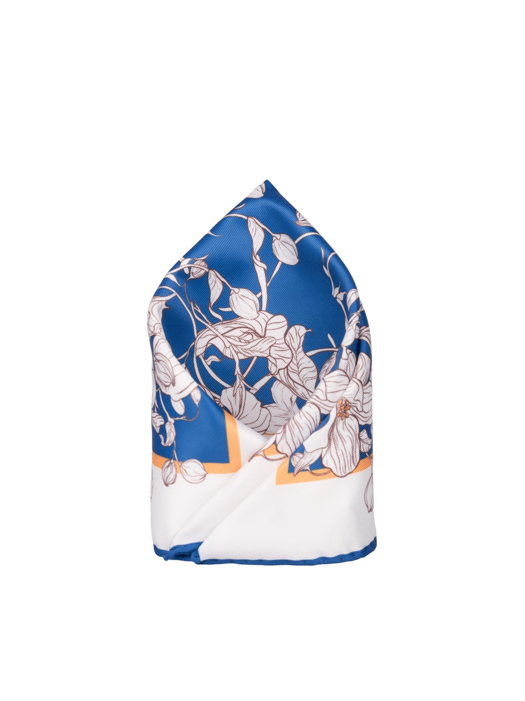 

The Tie Hub Printed Microfiber Pocket Square, Blue