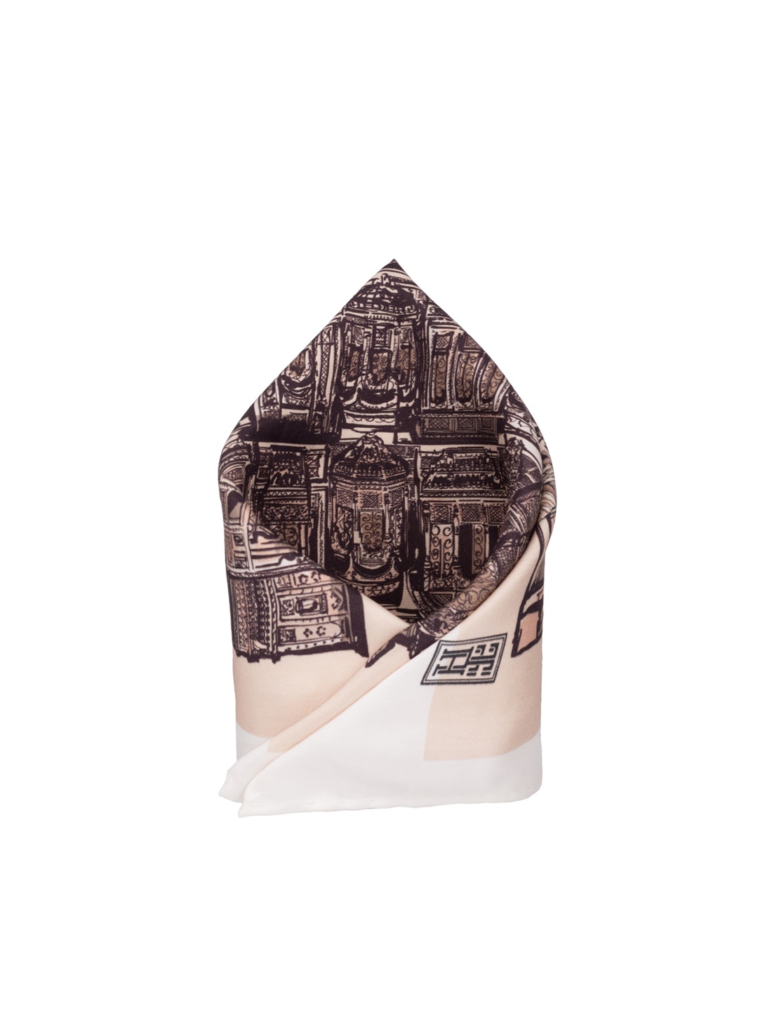 

The Tie Hub Printed Pocket Squares, Brown