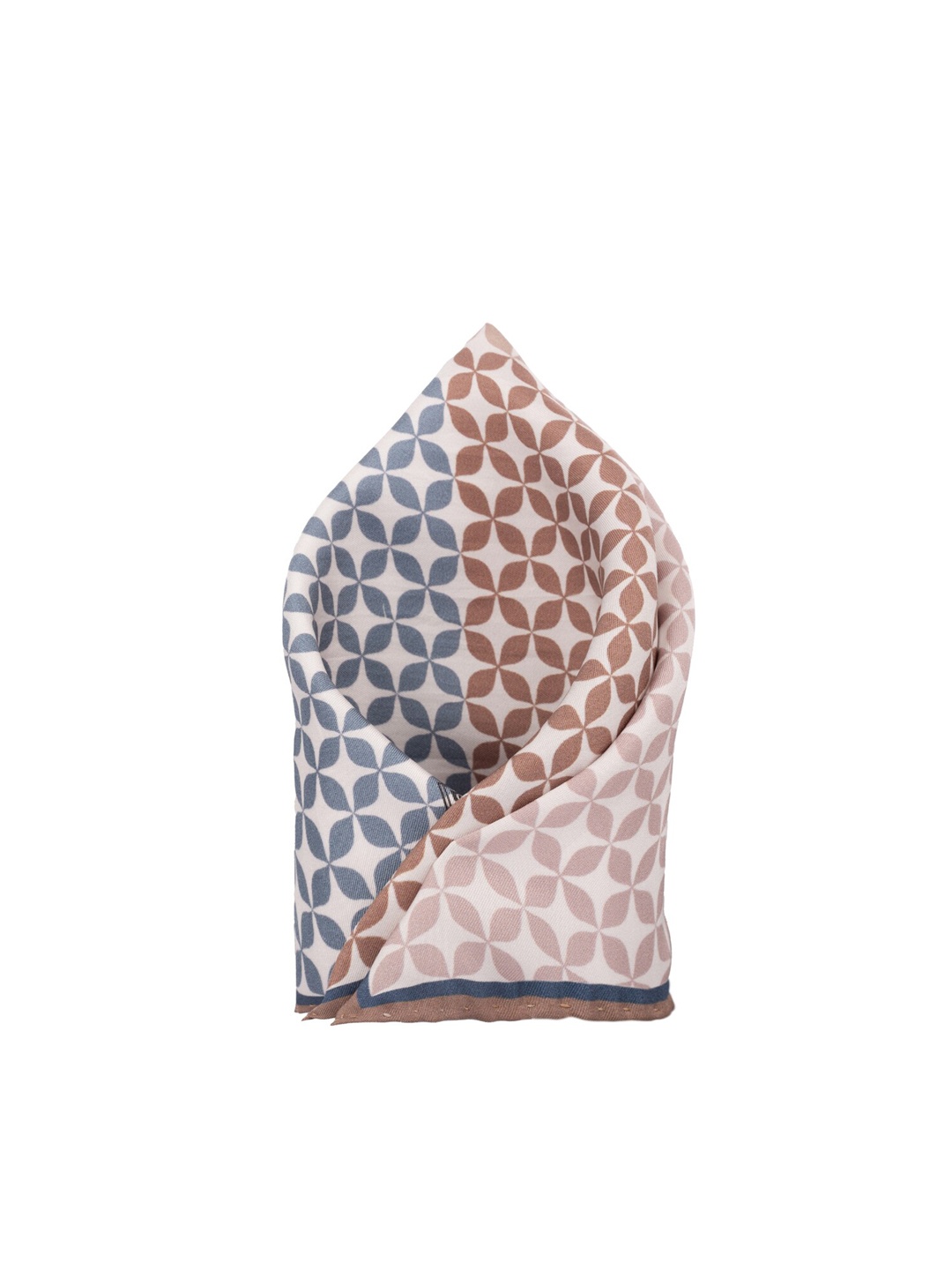 

The Tie Hub Printed Pure Silk Pocket Squares, White