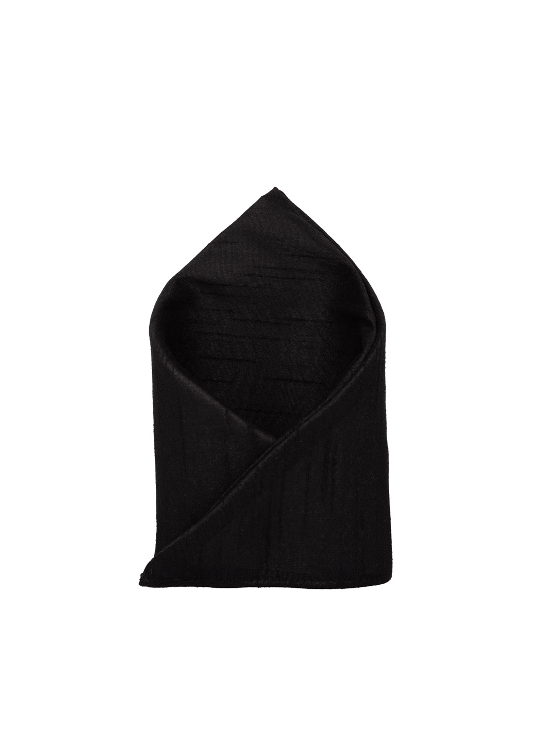 

The Tie Hub Pure Silk Pocket Square, Black