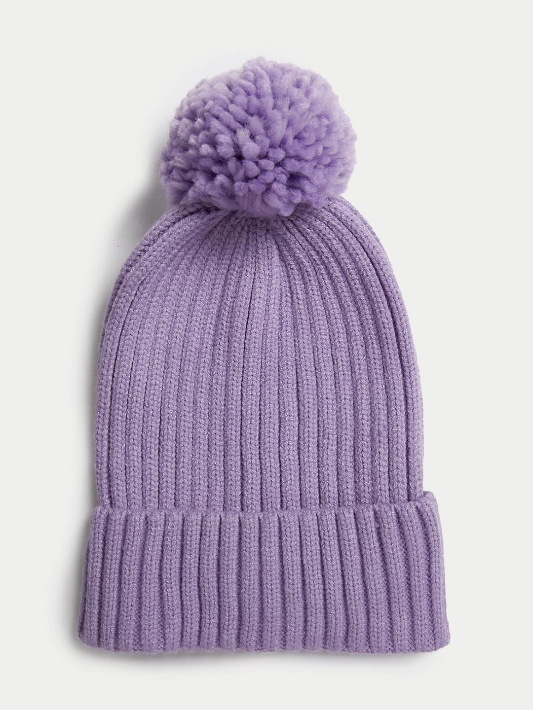

Marks & Spencer Girls Self Design Beanie, Purple