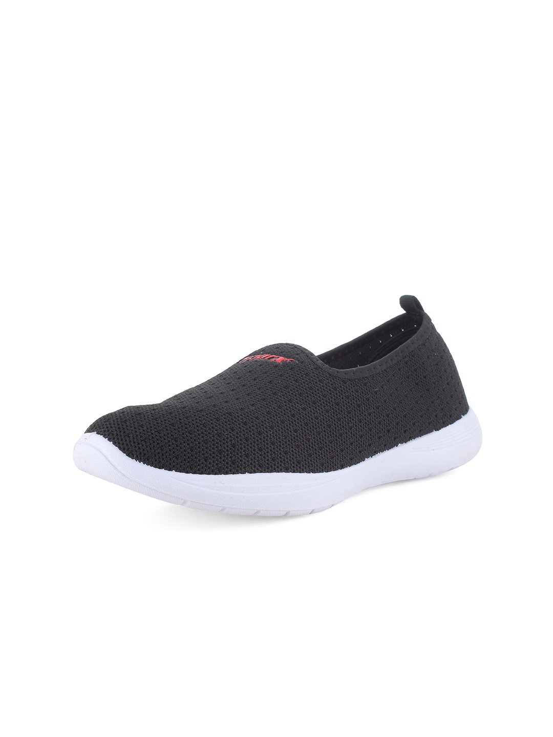 

Sparx Women Textured Textile Comfort Insole Slip-On Sneakers, Black