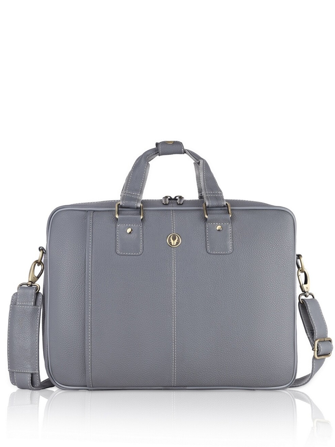 

WildHorn Leather Laptop Bag, Grey