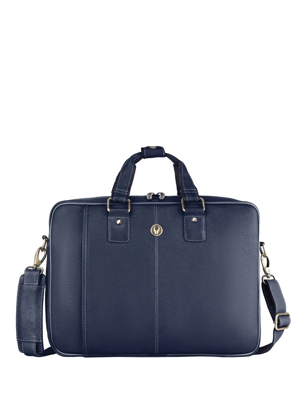 

WildHorn Men Leather Laptop Bag, Blue