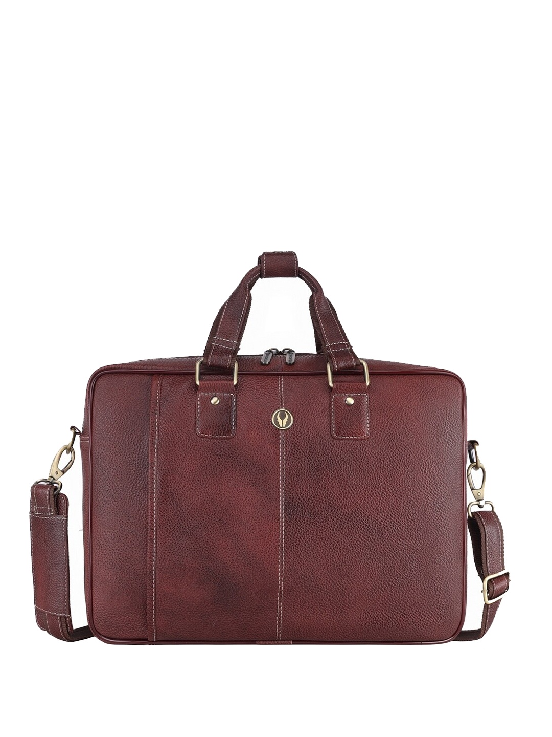 

WildHorn Men Leather Laptop Bag, Maroon