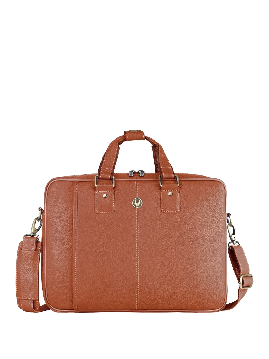 

WildHorn Men Leather Laptop Bag, Tan