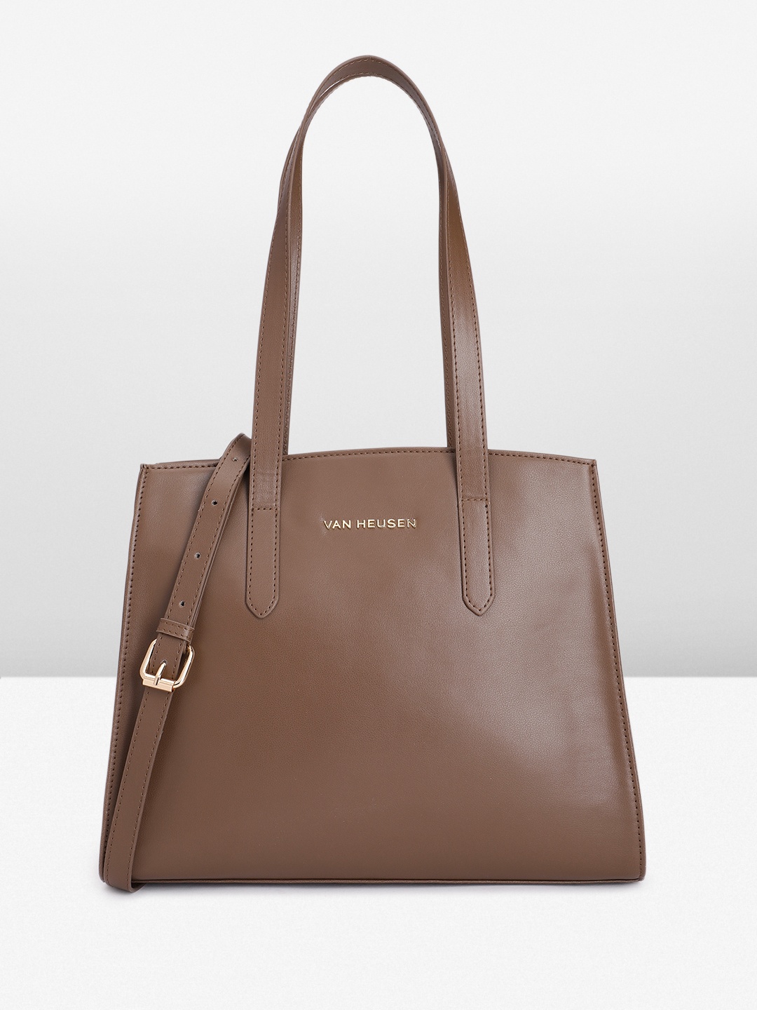 

Van Heusen Women Solid Shoulder Bag, Brown