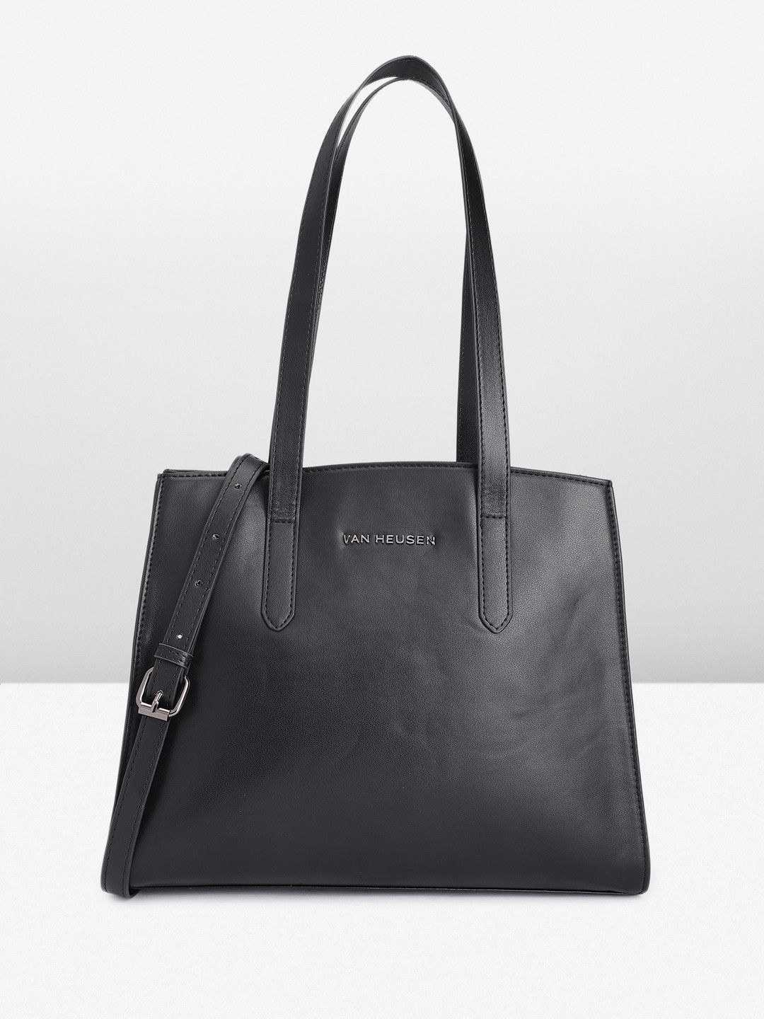 

Van Heusen Solid Shoulder Bag, Black
