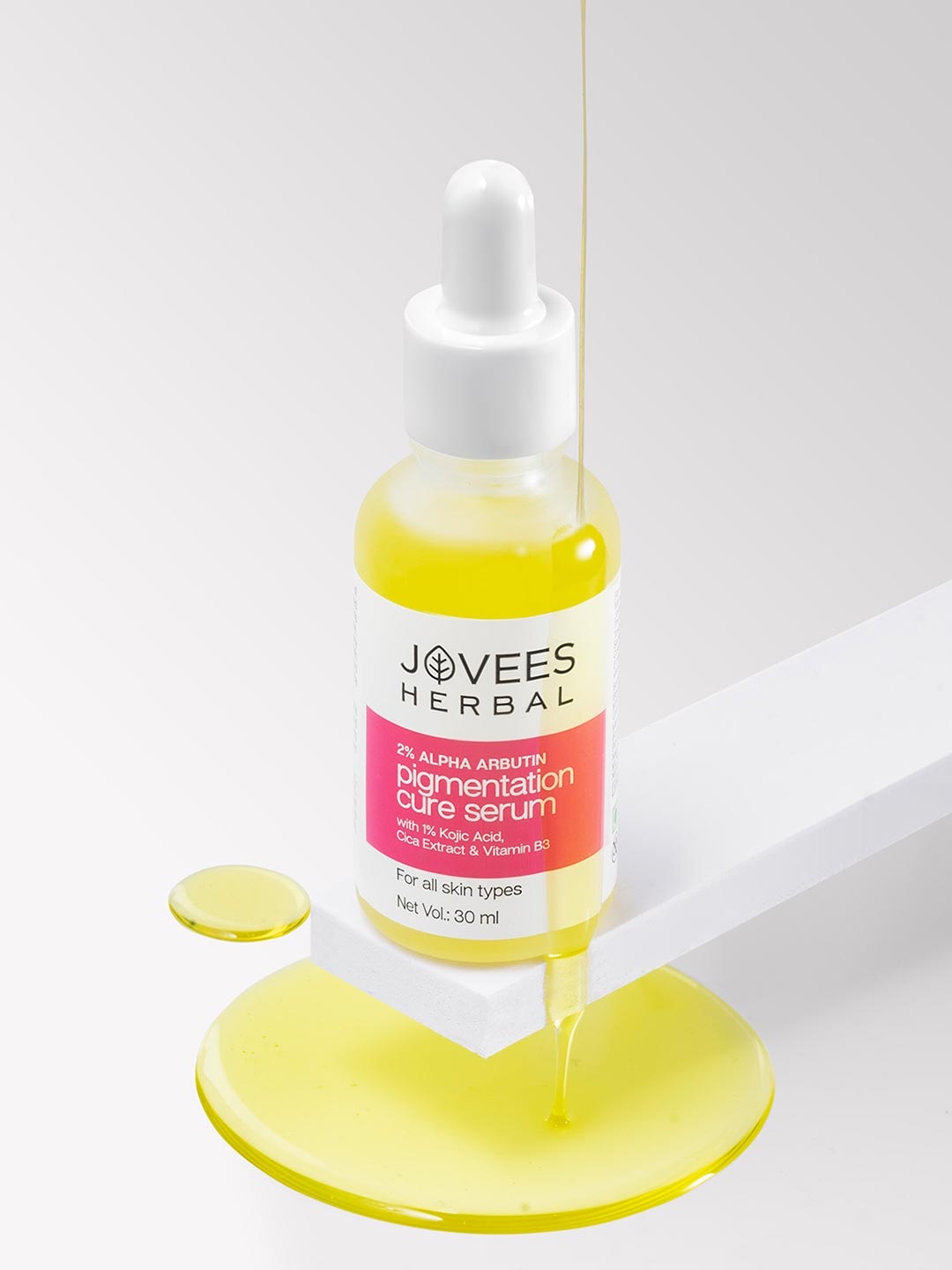 

Jovees Herbal 2% Alpha Arbutin Pigmentation Cure Serum - 30ml, Yellow