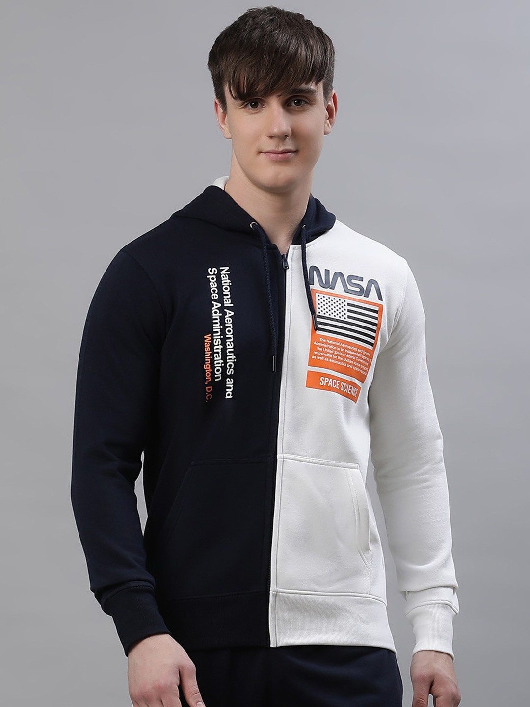 

Free Authority NASA Printed Hooded Sweatshirt, Black