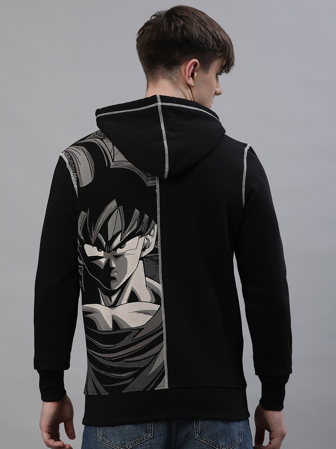 

Free Authority Men Dragon Ball Z Printed Hooded Sweatshirt, Black