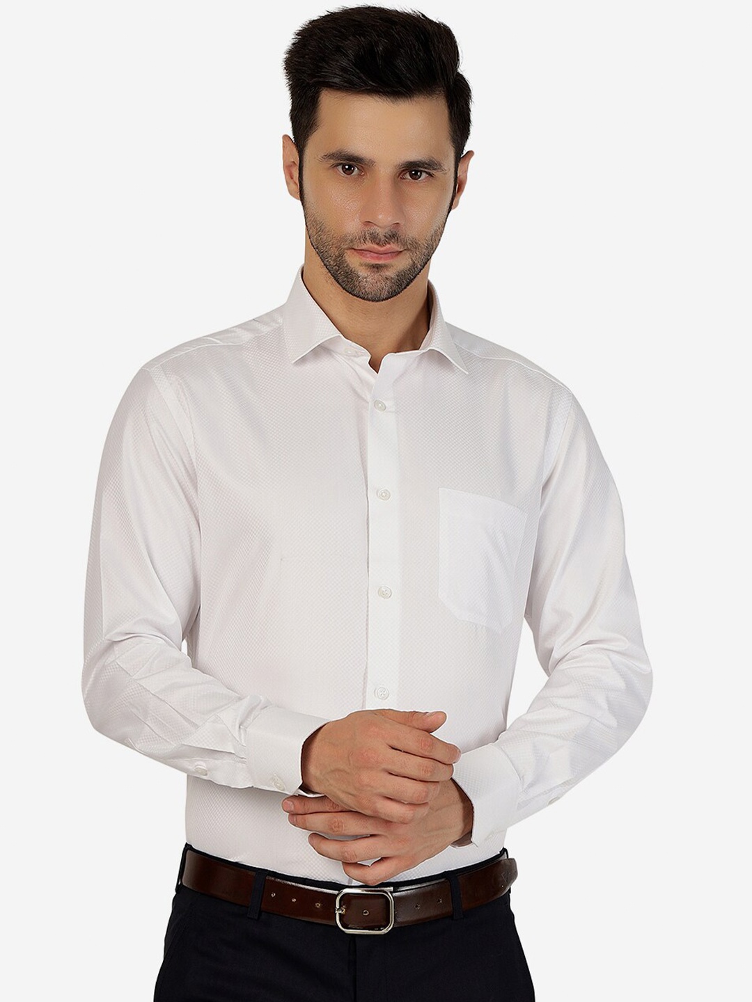 

Greenfibre Slim Fit Formal Shirt, White
