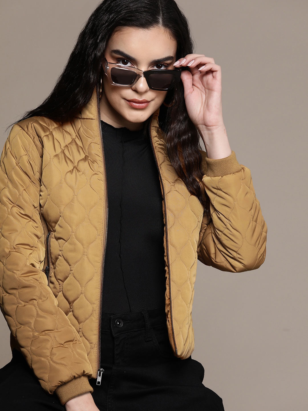 

Roadster Women Outdoor Quilted Jacket, Mustard