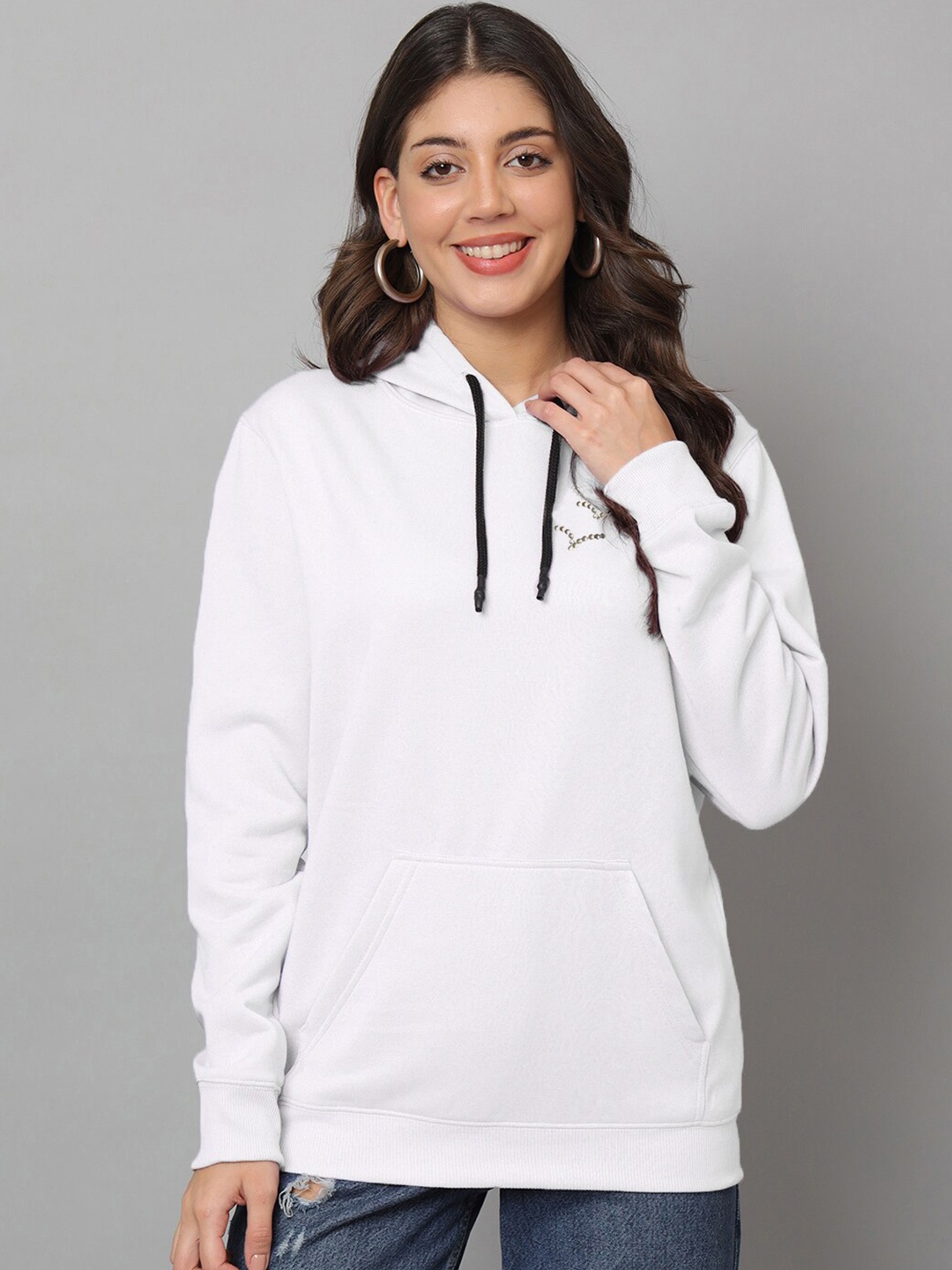 

urSense Hooded Fleece Sweatshirt, White