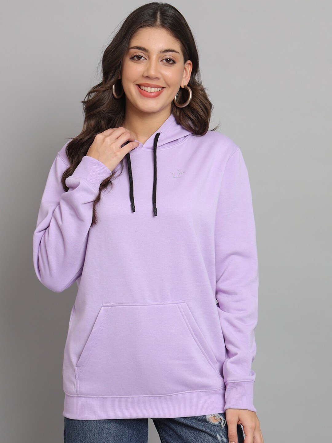 

urSense Hooded Fleece Sweatshirt, Lavender