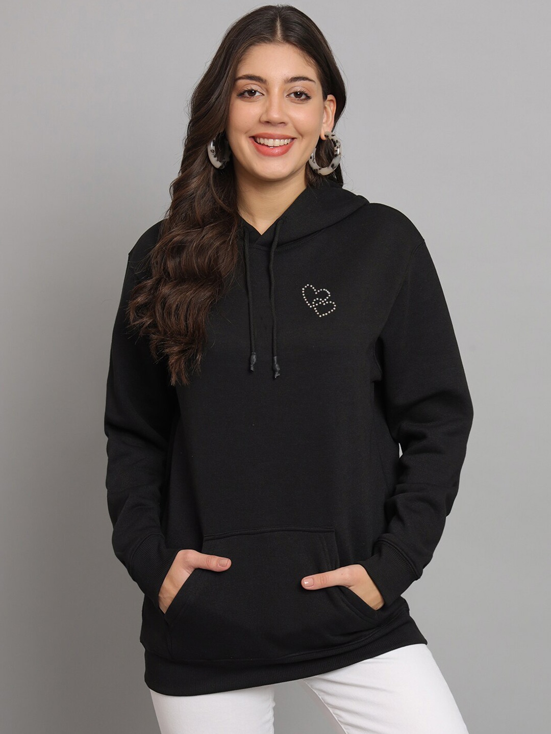 

urSense Hooded Fleece Sweatshirt, Black