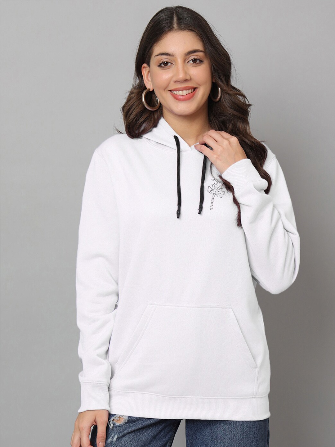 

urSense Hooded Fleece Sweatshirt, White