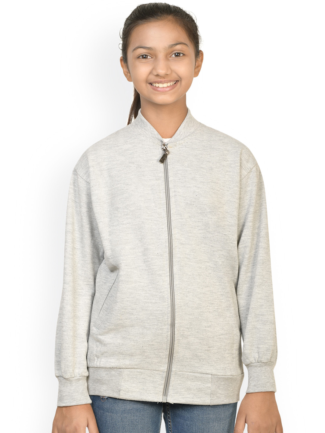 

BAESD Girls Fleece Lightweight Open Front Jacket, Grey