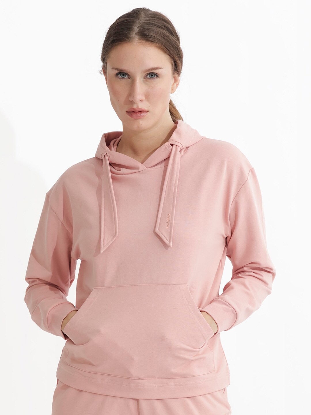 

RAREISM Hooded Cotton Pullover, Pink