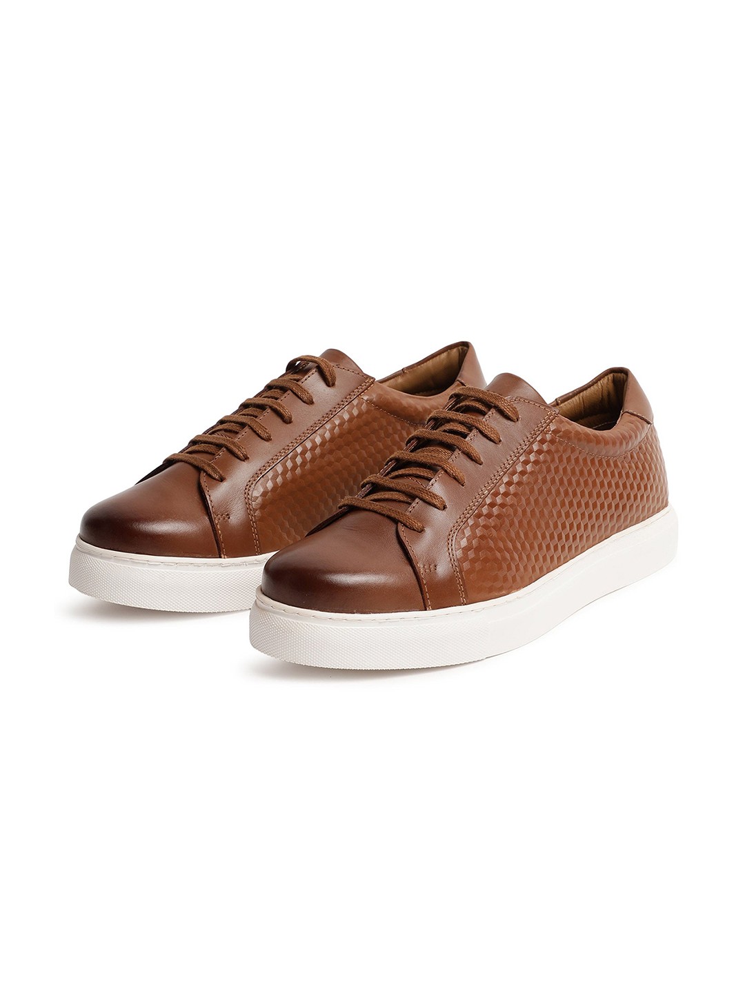 

RARE RABBIT Men Lyme1 Textured Leather Comfort Sneakers, Tan