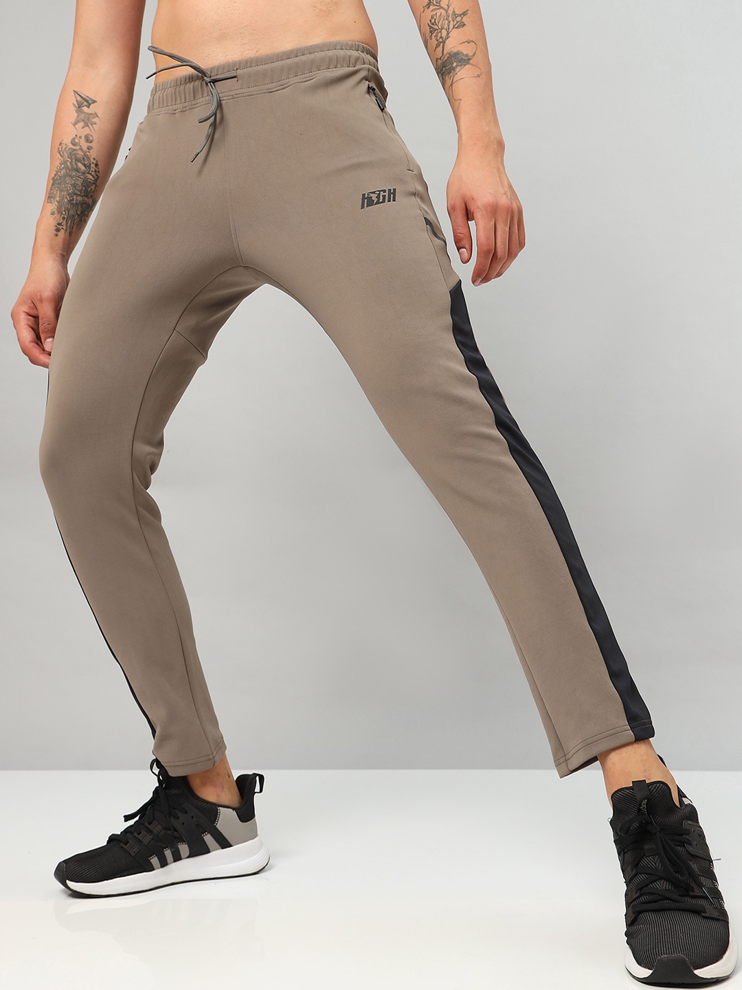 

Technosport Men Active Slim Fit Track Pants with Rapid Dry Technology, Grey