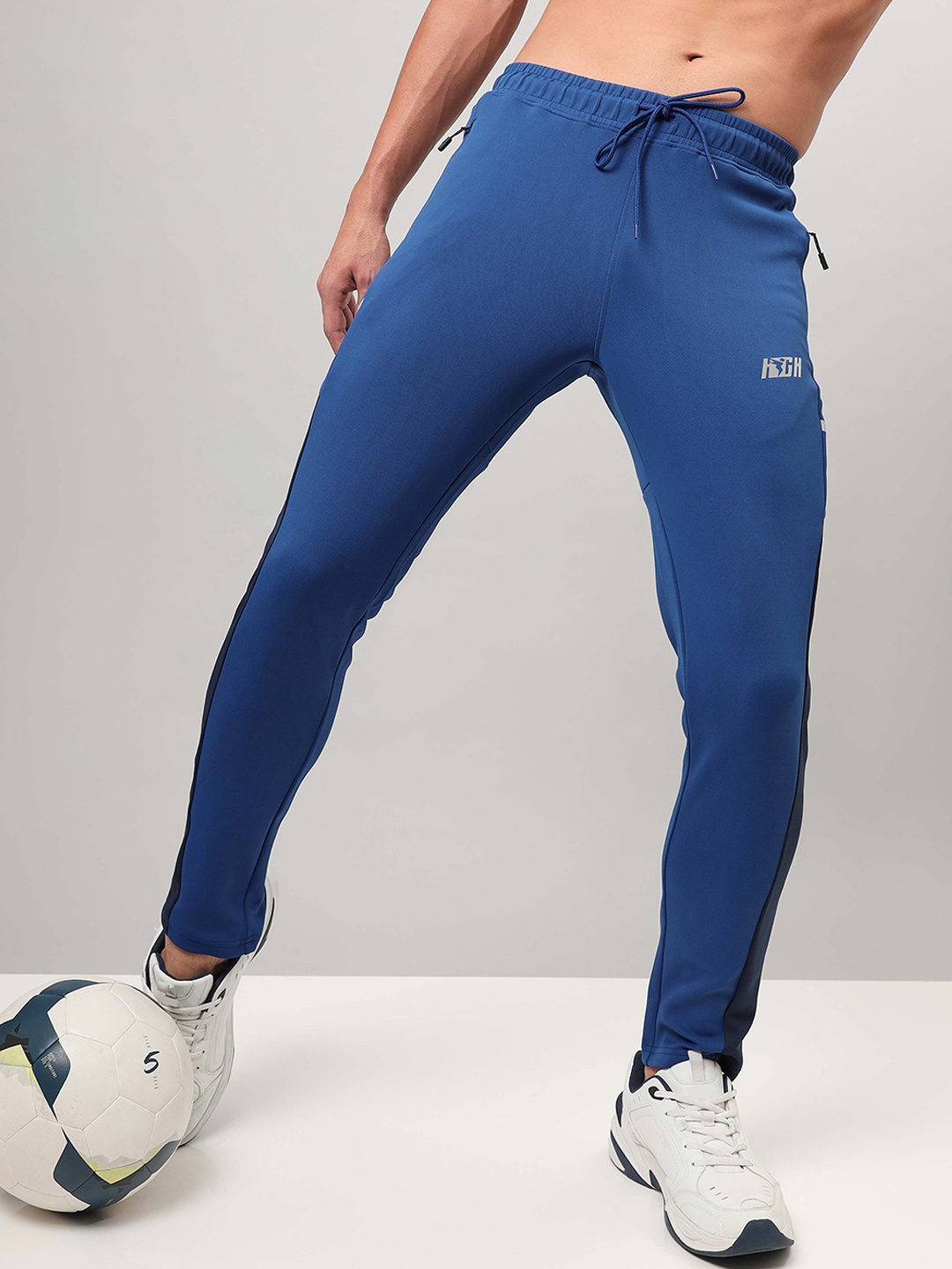 

Technosport Men Active Slim Fit Track Pants with Rapid Dry Technology, Blue