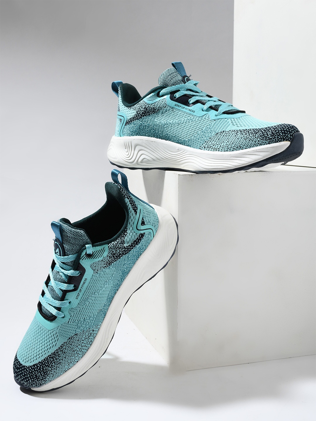 

IMPAKTO Women Active Aura Lightweight Breathable Running Shoes, Sea green