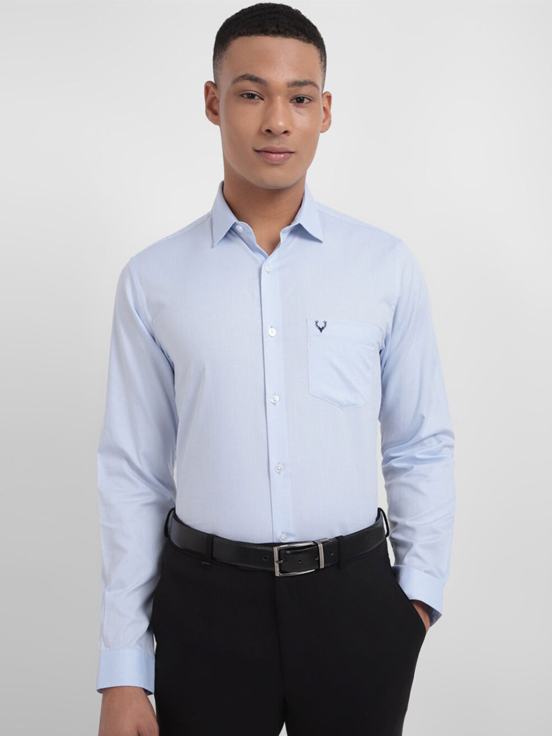 

Allen Solly Slim Fit Pure Coton Formal Shirt, Blue