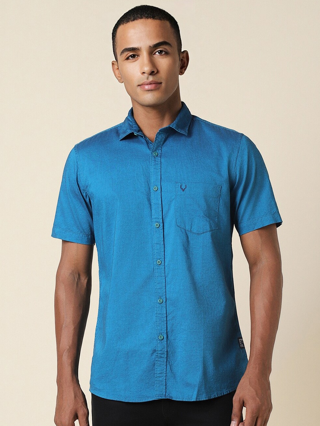 

Allen Solly Regular Fit Cotton Casual Shirt, Blue