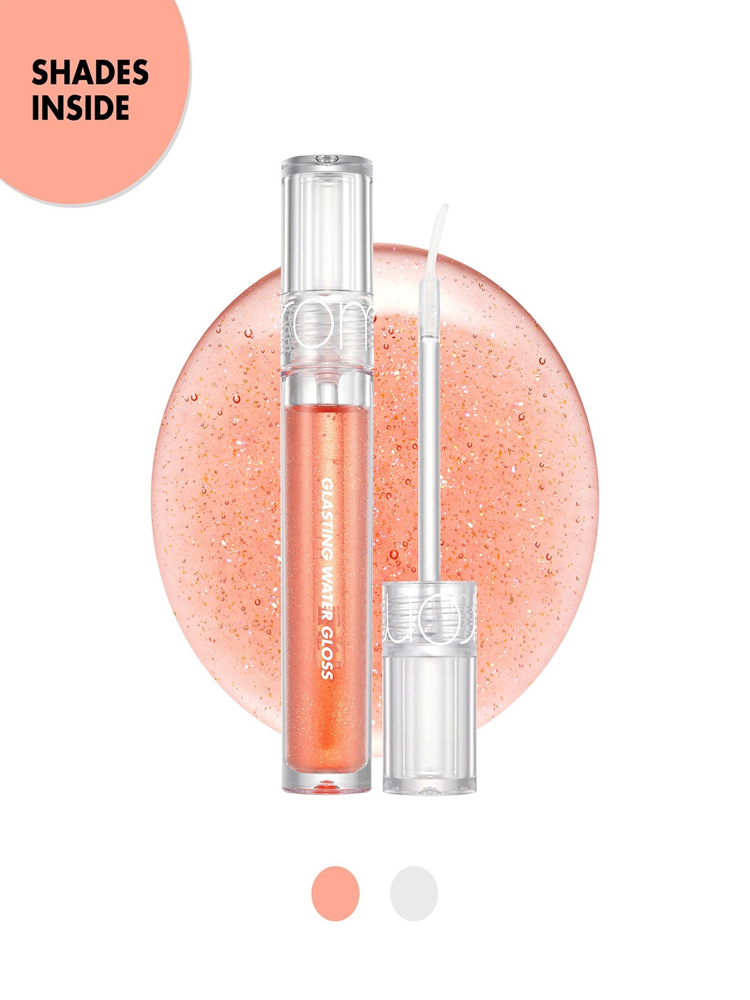 

Rom&nd Glasting Water Lip Gloss - 4.3g - Sanho Crush 01, Peach