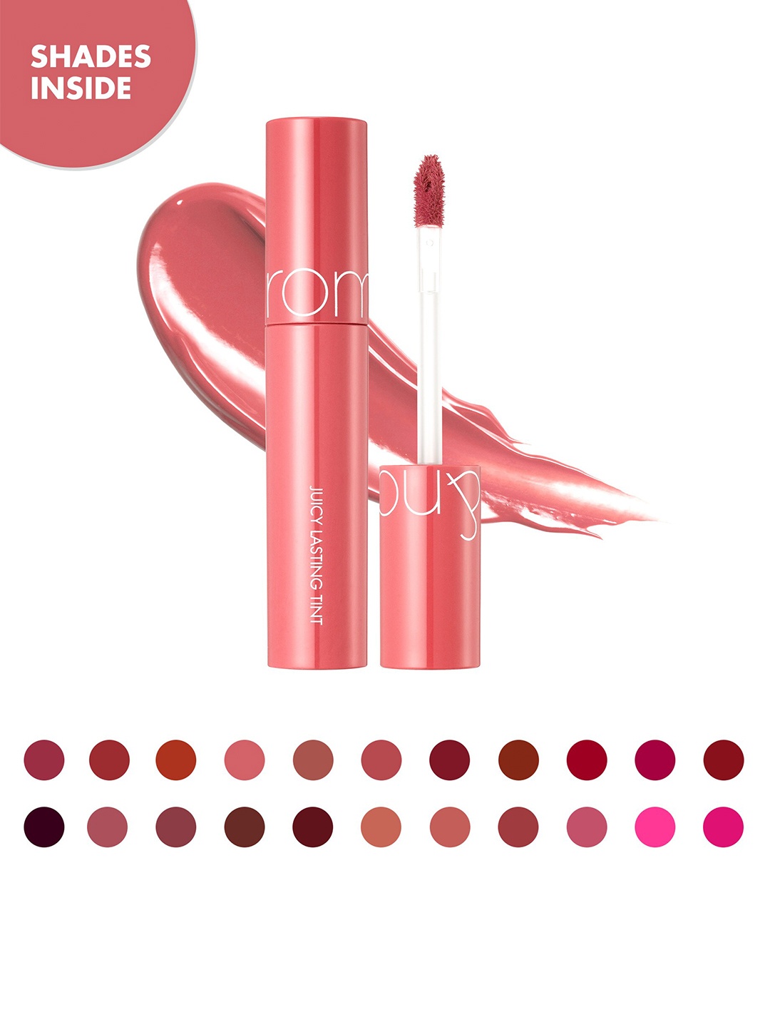 

Rom&nd Juicy Lasting Tint Lipstick 5.5g - Litchi Coral 09, Orange