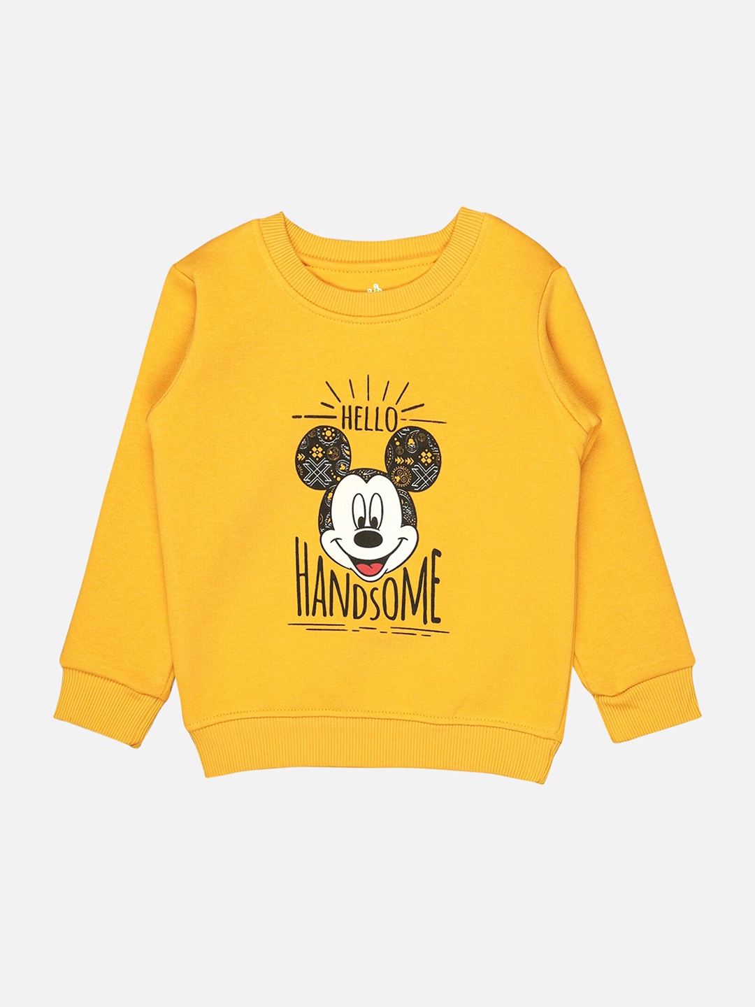 

Bodycare Kids Boys Mickey & Friends Printed Sweatshirt, Mustard