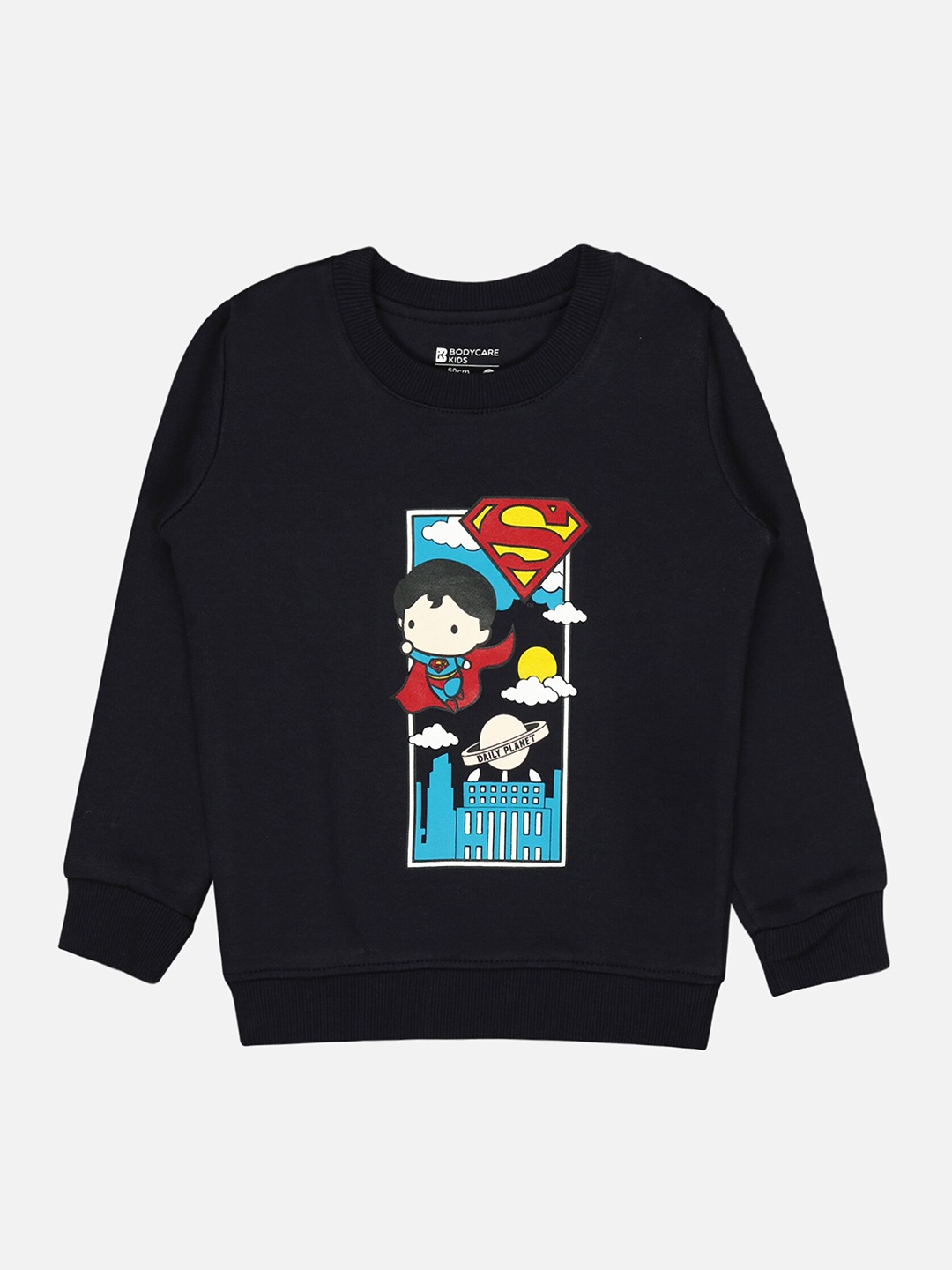 

Bodycare Kids Boys Graphic Printed Sweatshirt, Navy blue