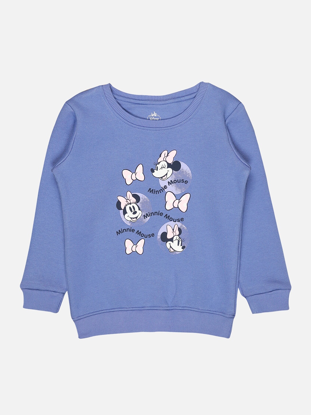 

Bodycare Kids Girls Minnie Mouse Printed Fleece Sweatshirt, Lavender