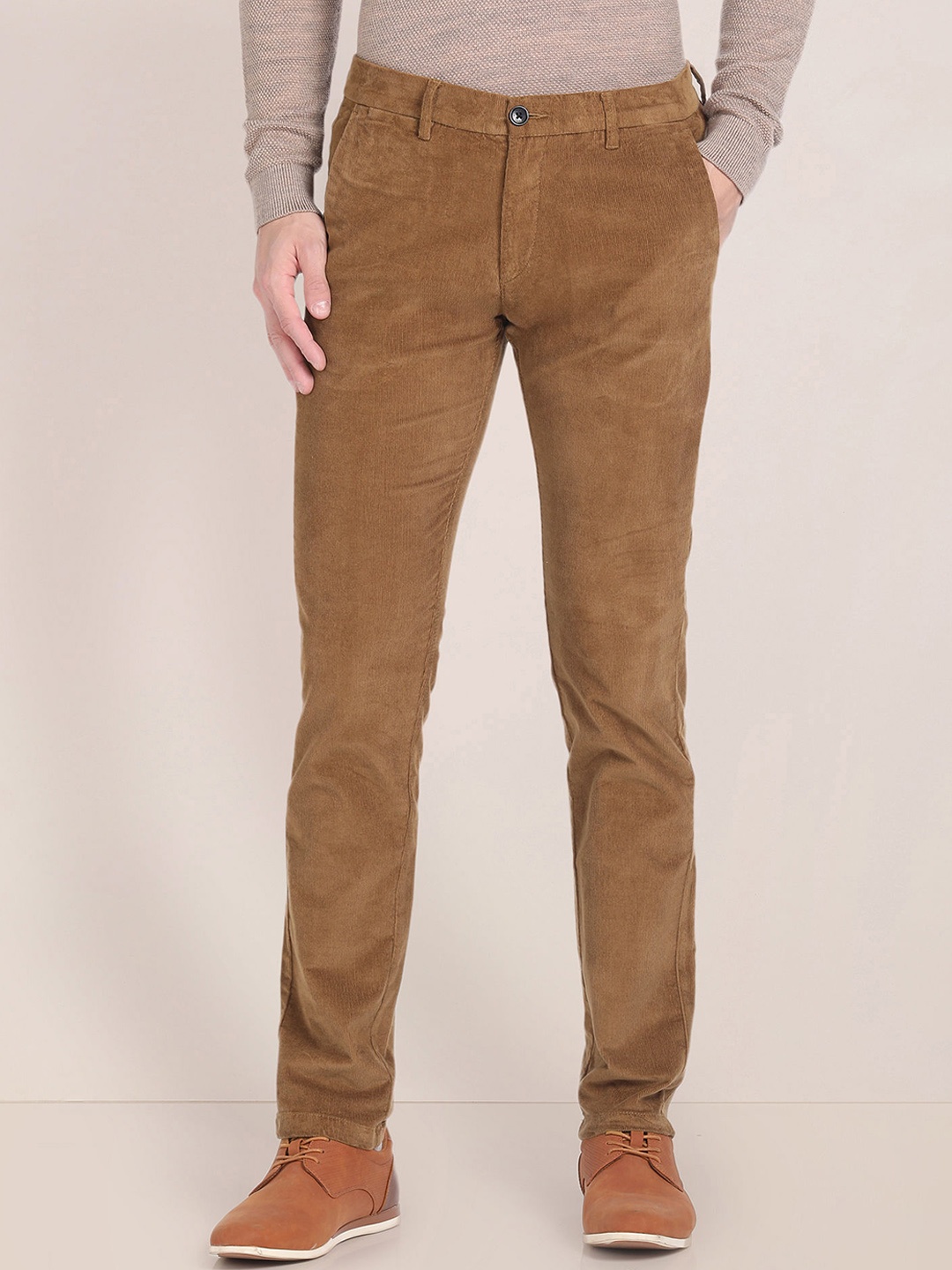 

U.S. Polo Assn. Men Slim Fit Corduroy Chinos, Brown