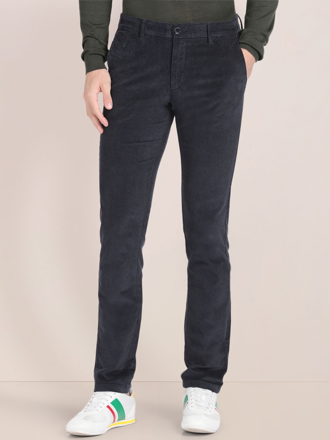 

U.S. Polo Assn. Men Slim Fit Corduroy Chinos, Blue