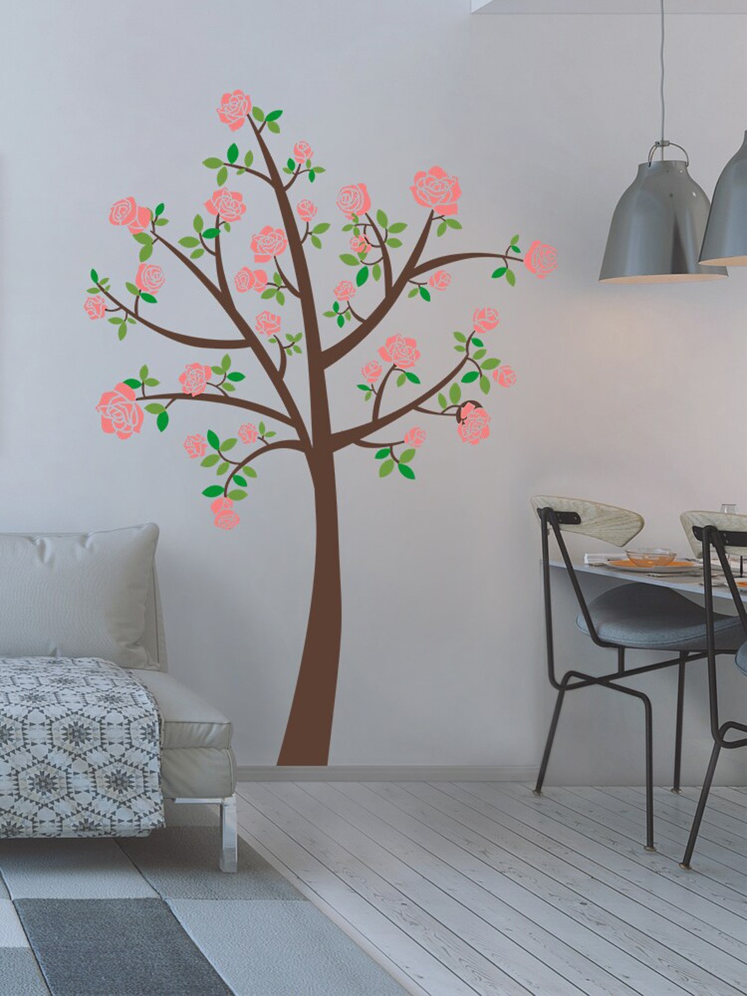 

RANGOLI Brown & Pink Blossom Tree Vinyl Wall Sticker