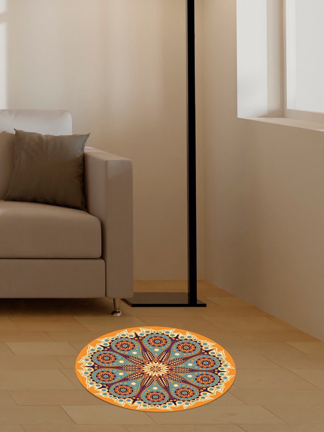 

RANGOLI Yellow & Blue Mini Abstract Self-Adhesive Wall Sticker