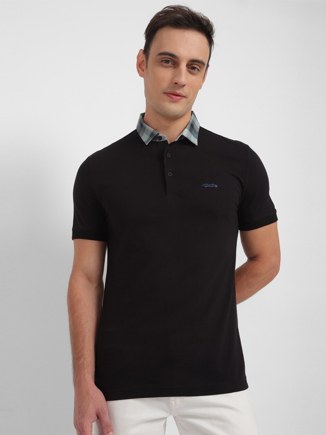 

Allen Solly Polo Collar Pure Cotton T-shirt, Black
