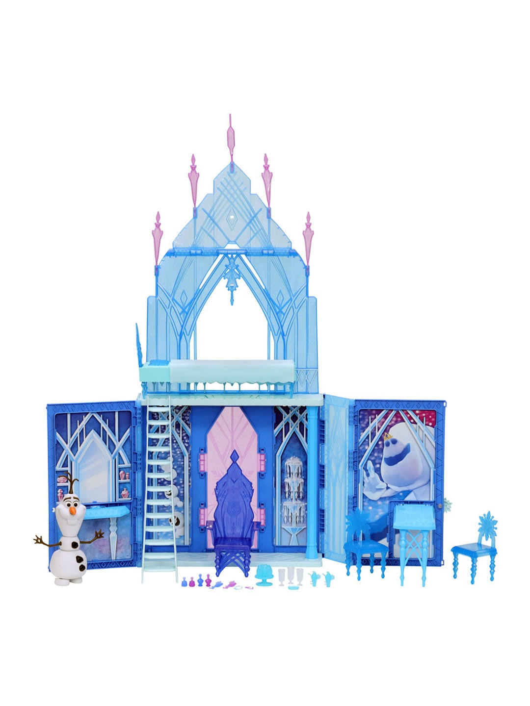 

Disney Kids Frozen 2 Elsa's Fold and Go Ice Palace, Blue