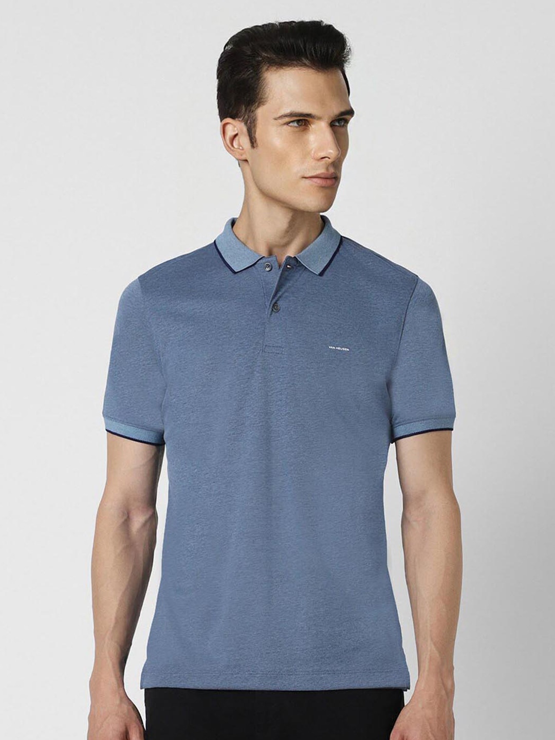 

Van Heusen Polo Collar T-shirt, Blue