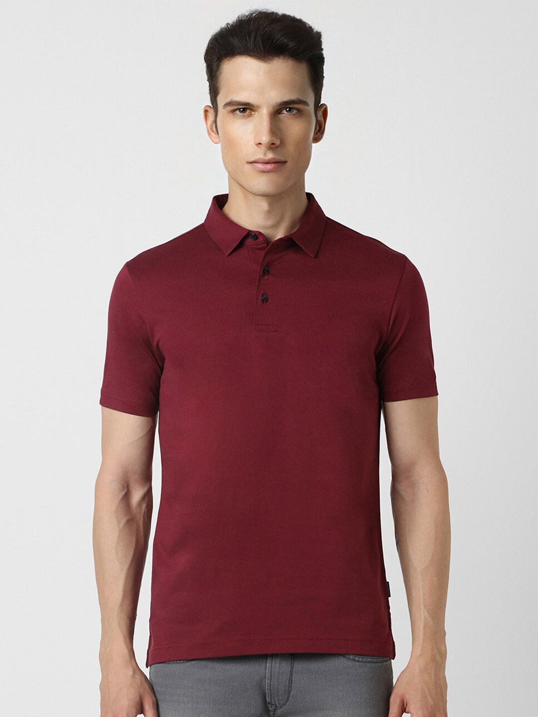 

Van Heusen Sport Polo Collar Pure Cotton T-shirt, Maroon