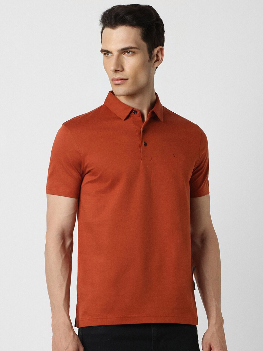 

Van Heusen Sport Polo Collar Pure Cotton T-shirt, Orange
