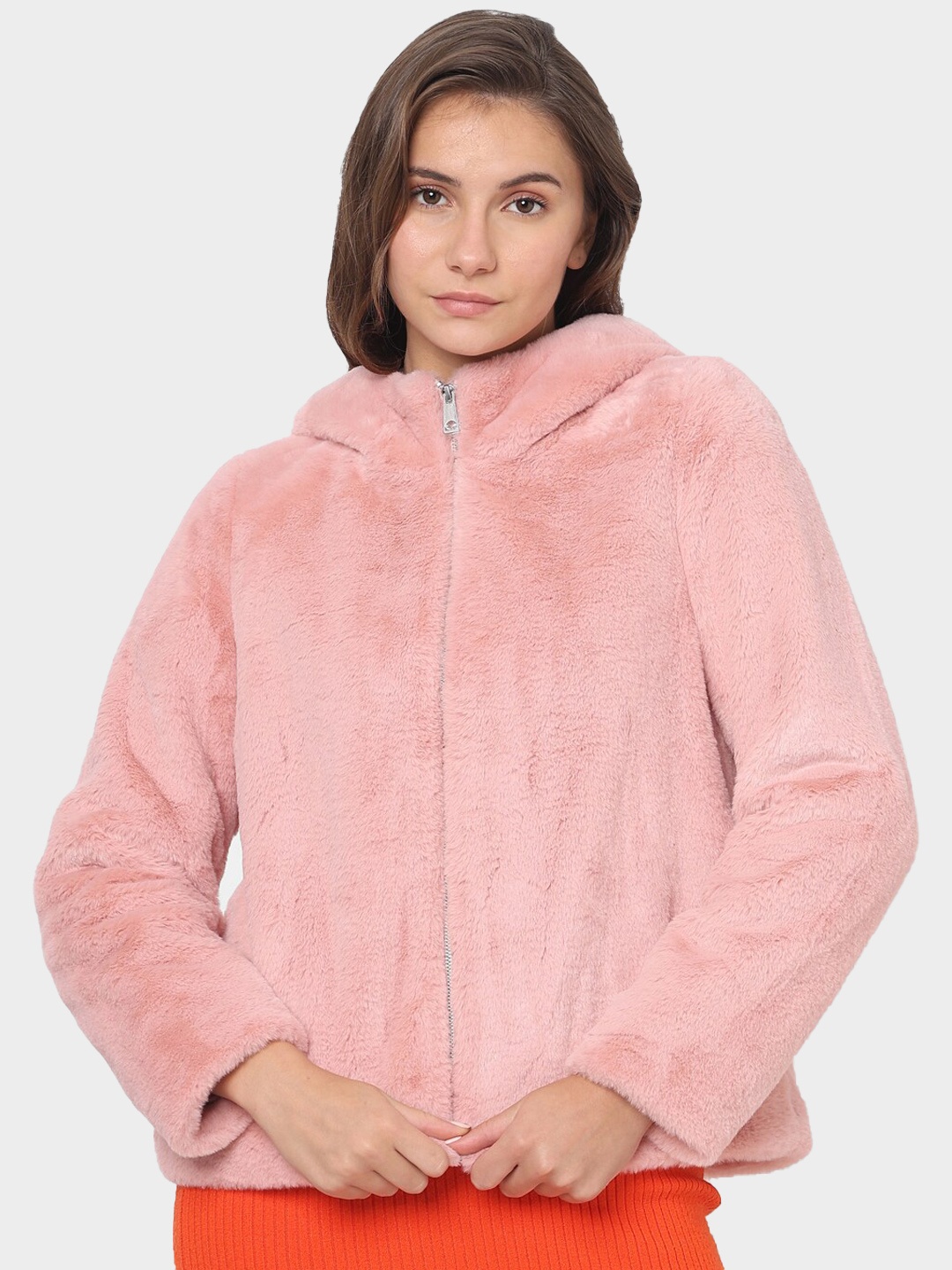 

Vero Moda Hooded Lightweight Open Front Jacket, Pink