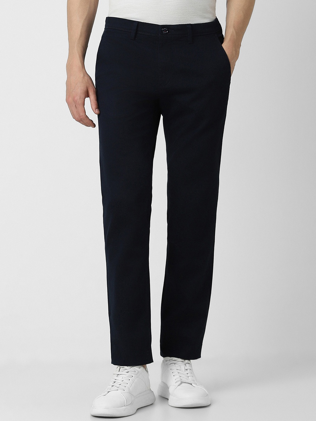 

Van Heusen Sport Men Slim Fit Trousers, Navy blue