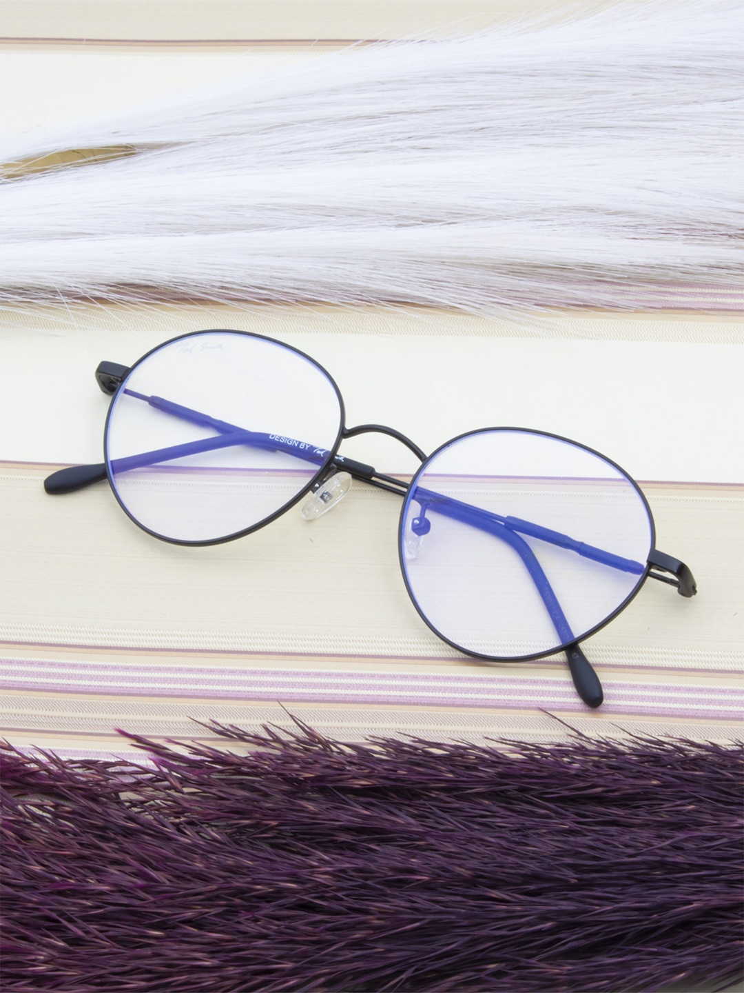 

Ted Smith Unisex Black Full Rim Round Frames