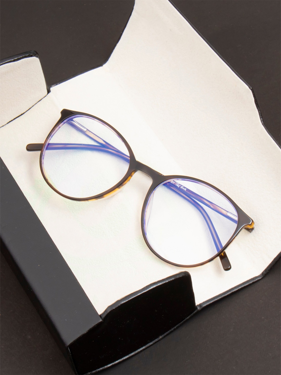 

Ted Smith Unisex Full Rim Round Frames, Brown
