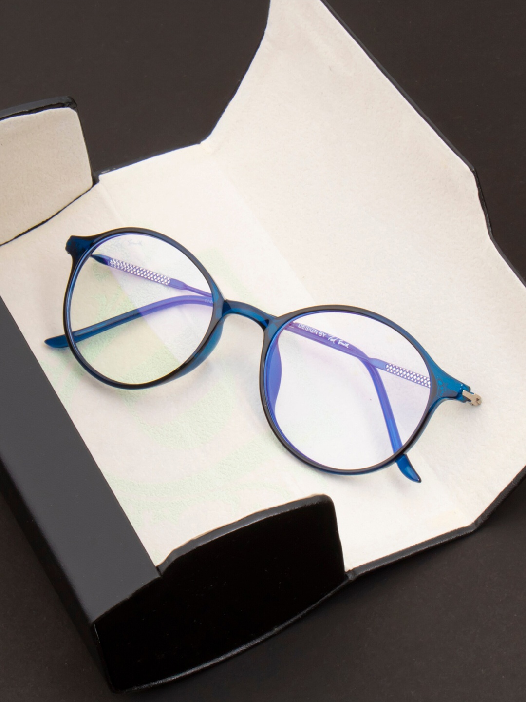 

Ted Smith Unisex Full Rim Round Frames, Blue