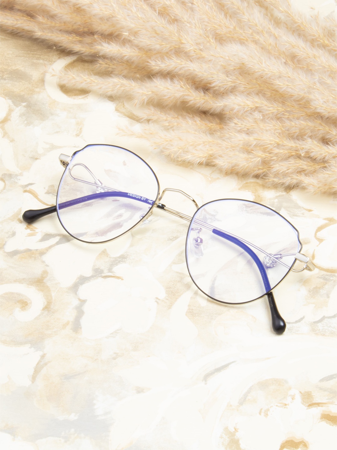 

Ted Smith Women Full Rim Butterfly Frames, Black